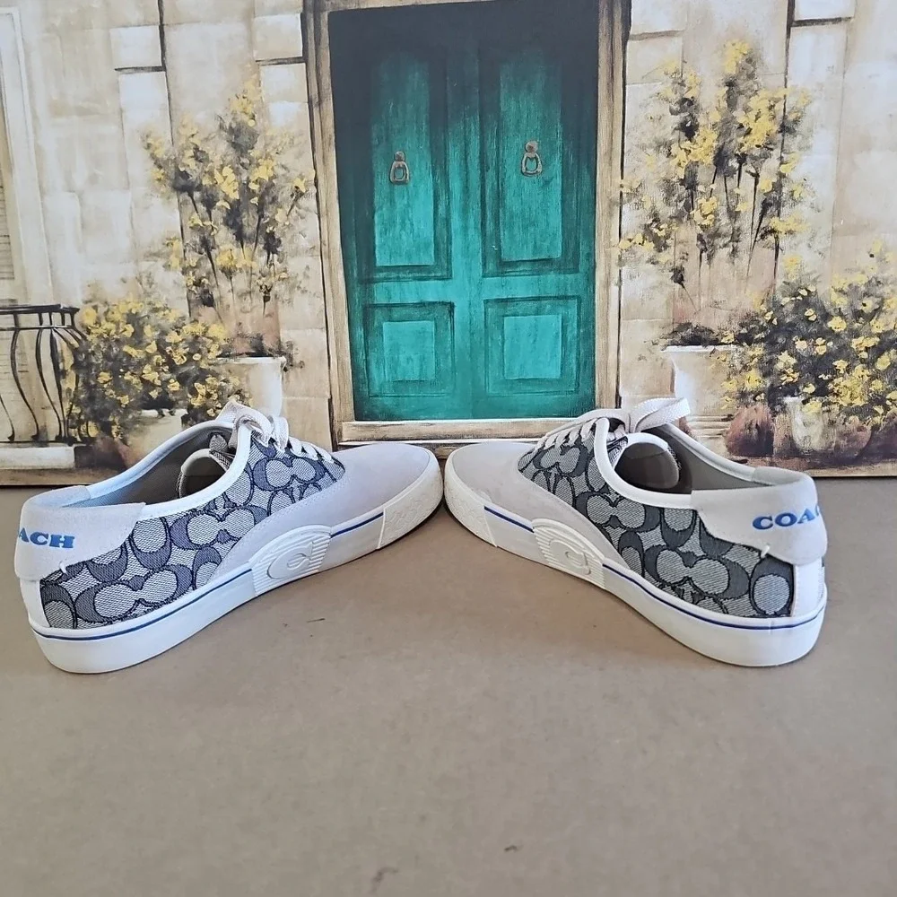 COACH Skate Lace Up Sneaker In Signature Jacquard Style No. CA272  Men's 11 D